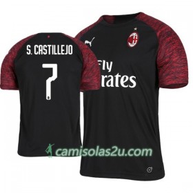 Camisolas de Futebol AC Milan Samu Castillejo 7 Equipamento 3ª 2018/19 Manga Curta